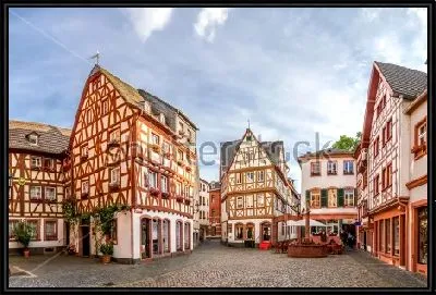 Красивая архитектура в историческом центре Майнца