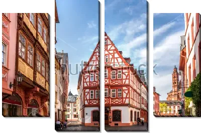 Красивая архитектура в историческом центре Майнца №2