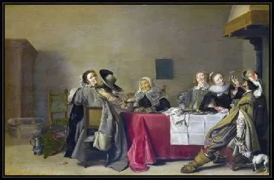 Картина Веселая компания за столом (A Merry Company at Table)