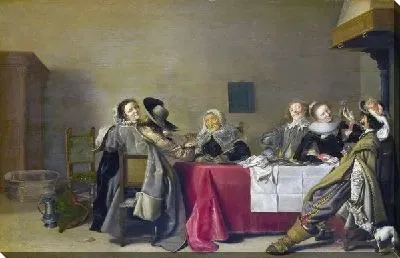 Картина Веселая компания за столом (A Merry Company at Table)