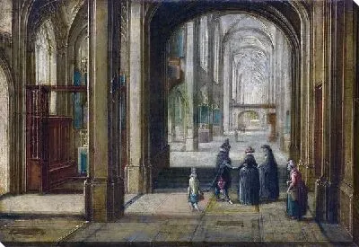 Интерьер готической церкви (The Interior of a Gothic Church)