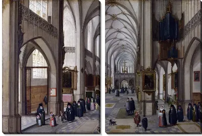 Картина Интерьер готической церкви (The Interior of a Gothic Church)