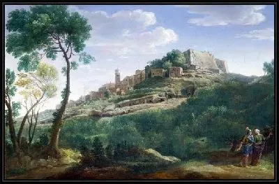 Картина Пейзаж с итальянским городом на холме (A Landscape with an Italian Hill Town)