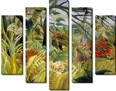 Картина Тигр в тропический шторм (Tiger in a Tropical Storm (Surprised!))