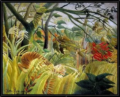 Тигр в тропический шторм (Tiger in a Tropical Storm (Surprised!))