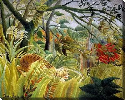 Тигр в тропический шторм (Tiger in a Tropical Storm (Surprised!))