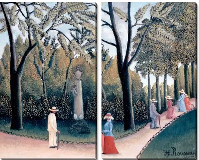 Картина Люксембургский сад. Памятник Шопену (Luxembourg Gardens. Monument to Chopin)