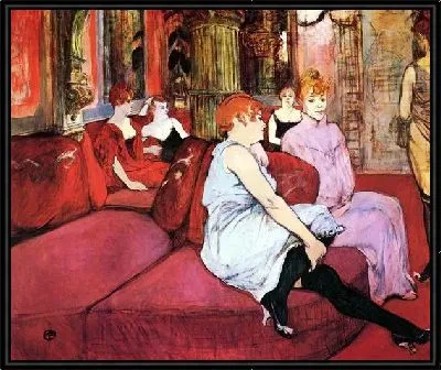 Картина Салон-дер-ин-дер-Рю де Мулен (The salon on the Rue des Moulins)