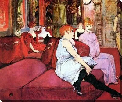 Картина Салон-дер-ин-дер-Рю де Мулен (The salon on the Rue des Moulins)