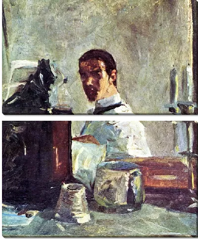 Картина Автопортрет перед зеркалом (Self-portrait front of the mirror)