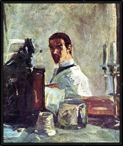 Картина Автопортрет перед зеркалом (Self-portrait front of the mirror)