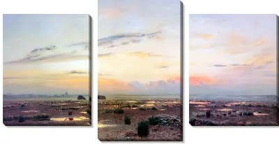 Картина Вечерний марш (Marsh at evening)