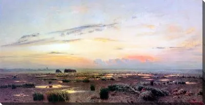 Картина Вечерний марш (Marsh at evening)