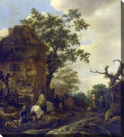Окрестности деревни, с всадником (The Outskirts of a Village, with a Horseman)