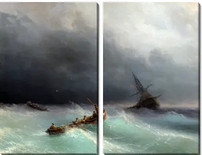 Картина Буря на море  (Storm at sea)