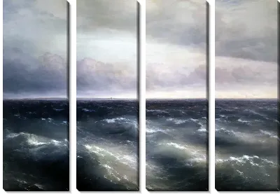 Картина На Черном море разыгрывается буря (In the Black Sea begins to play out the storm)