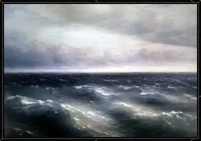 Картина На Черном море разыгрывается буря (In the Black Sea begins to play out the storm)