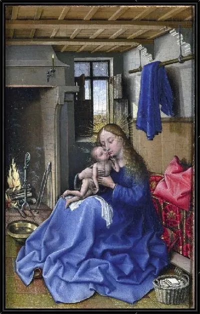 Картина Мадонна с младенцем в интерьере (The Virgin and Child in an Interior)