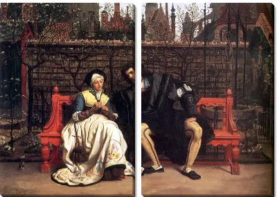 Картина Марагрита и Фауст в саду ( Faust and Marguerite in the Garden)