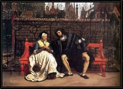 Картина Марагрита и Фауст в саду ( Faust and Marguerite in the Garden)