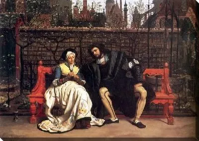 Картина Марагрита и Фауст в саду ( Faust and Marguerite in the Garden)