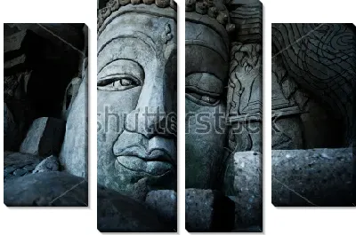 Грустное лицо Будды