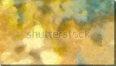 Картина маслом Композиция в оттенках золотого и зеленоватого цвета