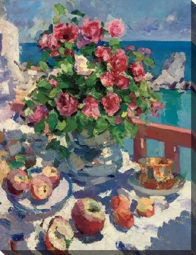 Картина Розы и яблоки