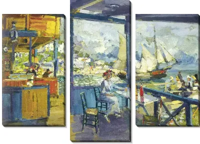 Картина Пристань в Гурзуфе