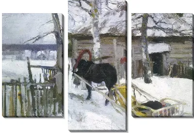 Картина Зимой