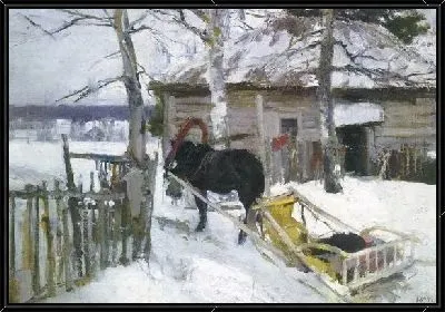 Картина Зимой