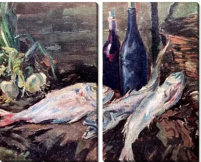 Картина Натюрморт с рыбами