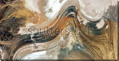 Картина маслом Динамичное сочетание оттенков коричневого, серого и молочного цвета 