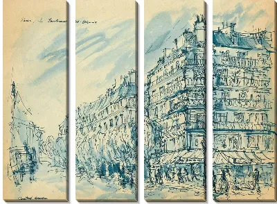 Картина Париж. Бульвар Капуцинов