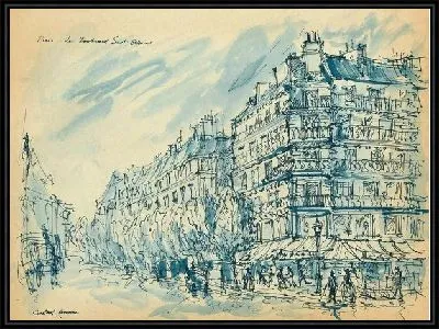 Картина Париж. Бульвар Капуцинов