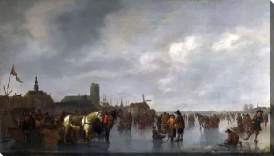 Картина Сцена на льду вне Дордрехт