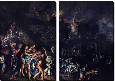 Картина Сожжение Трои