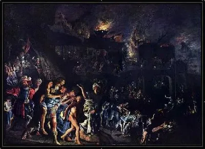 Картина Сожжение Трои