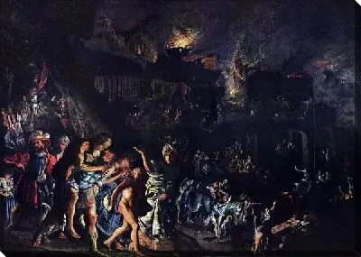 Картина Сожжение Трои