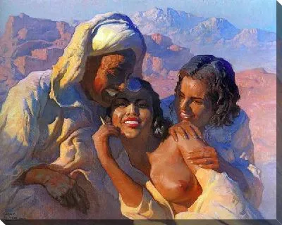 Картина Свидание на закате