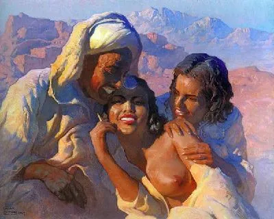 Картина Свидание на закате