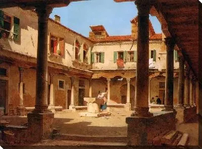 Картина Во дворе