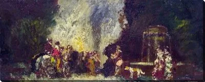 Картина Место встречи — Охота