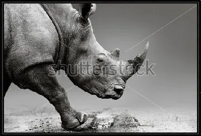 Картина Носорог в пути