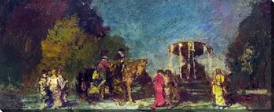 Картина Фонтан в парке