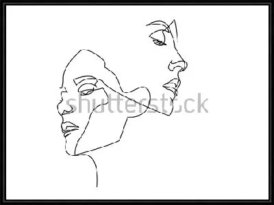 Рисунок двух профилей одной непрерывной линией