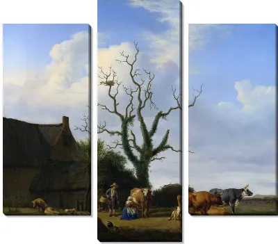 Картина Ферма с мертвым деревом