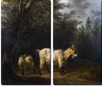 Коза с козленком