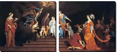 Картина Аллегория. Невинность между Добродетелями и Пороками