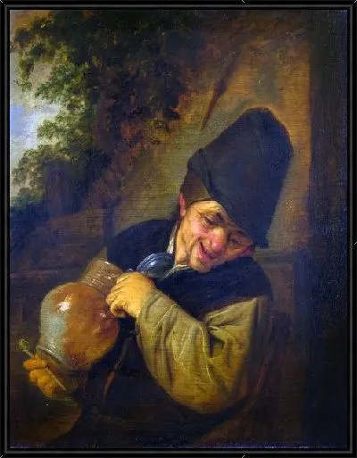 Картина Крестьянин держащий кувшин